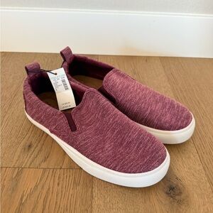 Maurices Maroon Casual Slip-Ons